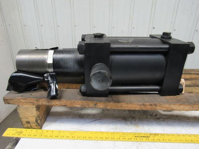 8" Bore 6" Stroke Hydraulic Cylinder Trunnion Mount 5"-12 Threaded Shaft