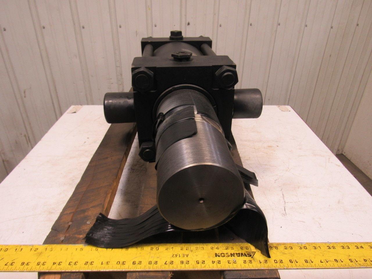 8" Bore 6" Stroke Hydraulic Cylinder Trunnion Mount 5"-12 Threaded Shaft