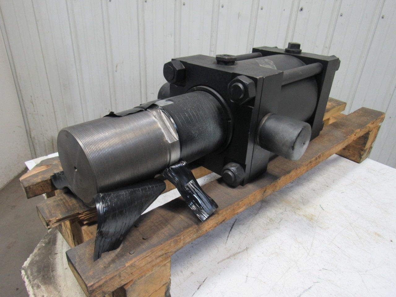 8" Bore 6" Stroke Hydraulic Cylinder Trunnion Mount 5"-12 Threaded Shaft