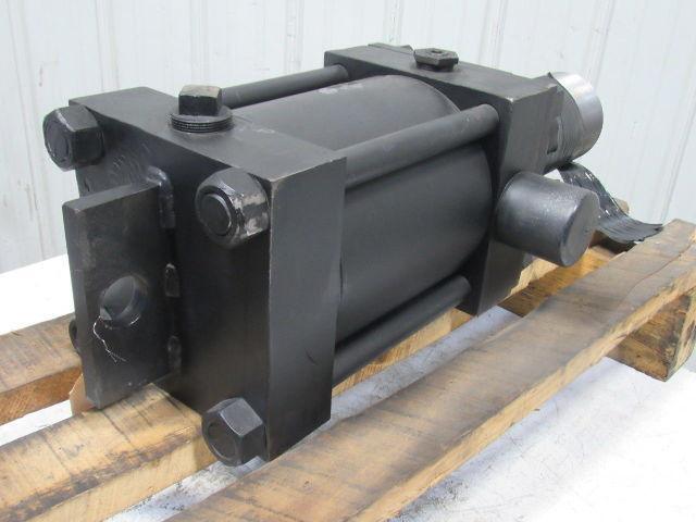 8" Bore 6" Stroke Hydraulic Cylinder Trunnion Mount 5"-12 Threaded Shaft
