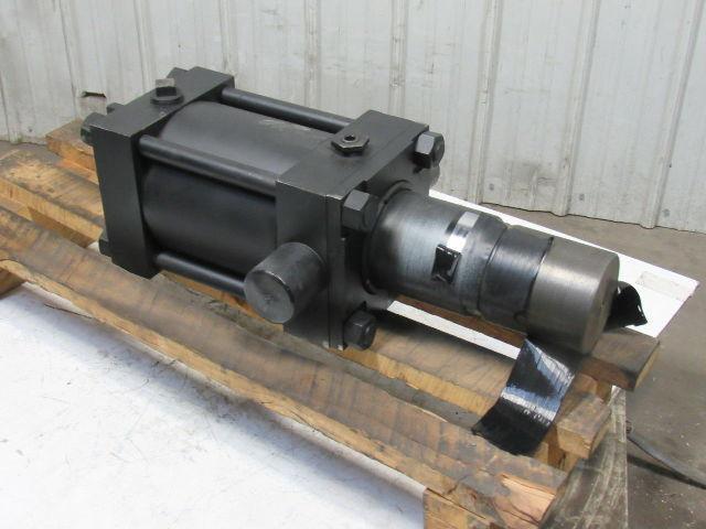 8" Bore 6" Stroke Hydraulic Cylinder Trunnion Mount 5"-12 Threaded Shaft