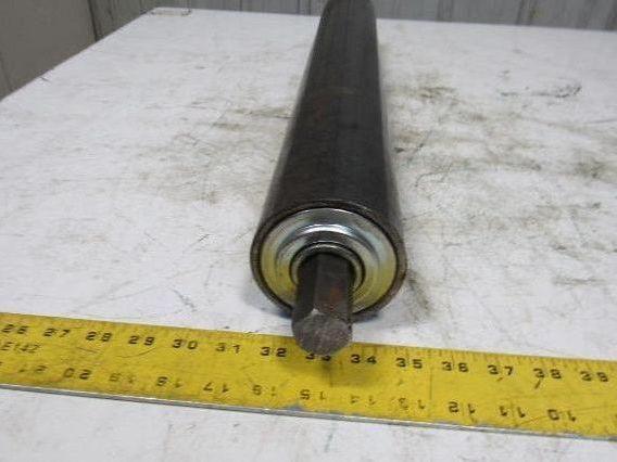 Heavy Duty Conveyor Gravity Roller 27"BFx3-1/2"Dia. Steel 1-1/16" Hex W/Shaft
