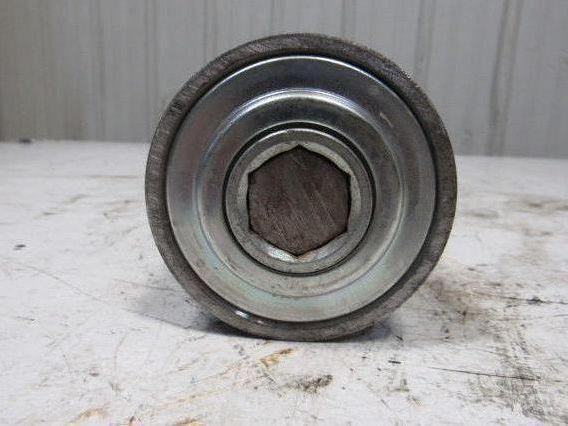 Heavy Duty Conveyor Gravity Roller 27"BFx3-1/2"Dia. Steel 1-1/16" Hex W/Shaft