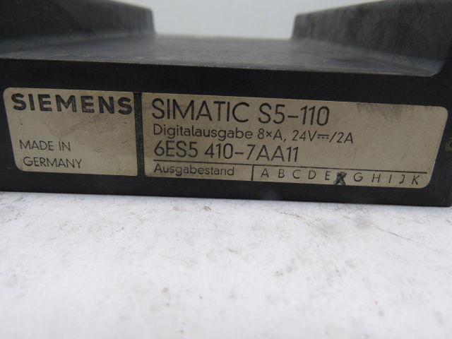 Siemens Simatic S5-110 6ES5 410-7AA11 Relay Module Assembly Card
