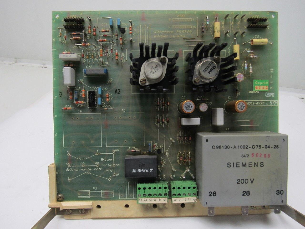 Siemens C98043-A1001-L5 09 Circuit Board Card PLC