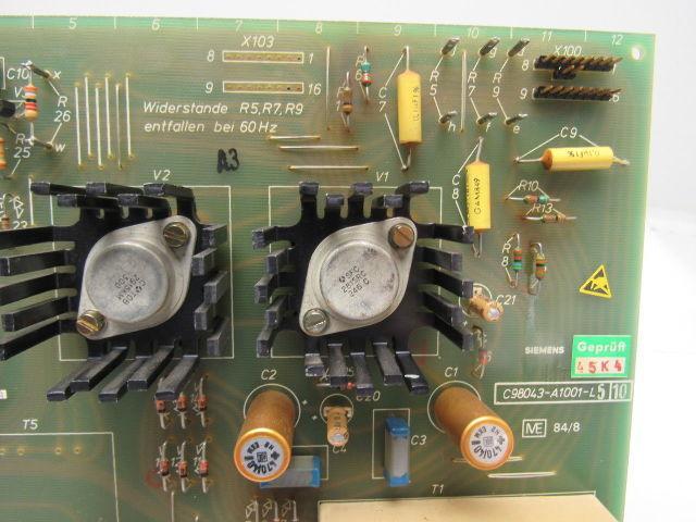 Siemens C98043-A1001-L5 10 Circuit Board Card PLC