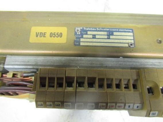 Trafobau Schuster DK-3702 11.6 KVA Transformer 440V Primary 15 190V Secondary