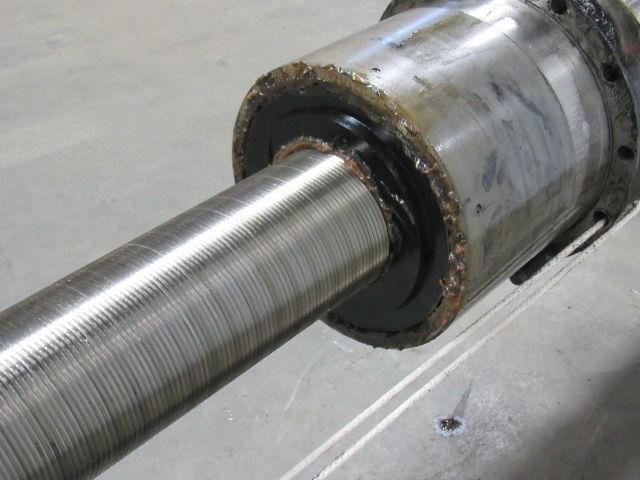Forst Broach 6"Ball Screw Assembly 186" OAL 88" Travel W/Brake & Planetary Gear