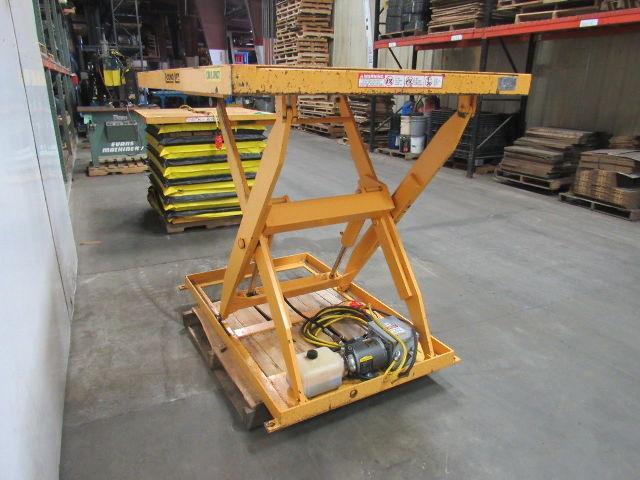 Econo Lift 3SL42 2000Lb. Hydraulic Scissor Lift Table 66"x48" Top 8"-52"Ht 3Ph
