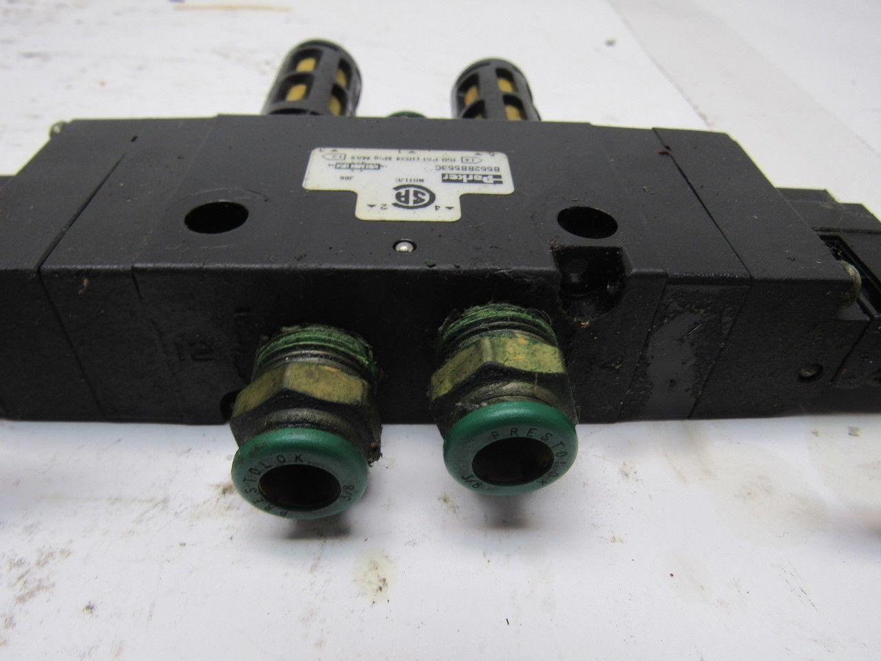 Parker B551BB553C Pneumatic Solenoid Air Valve 120V Coils