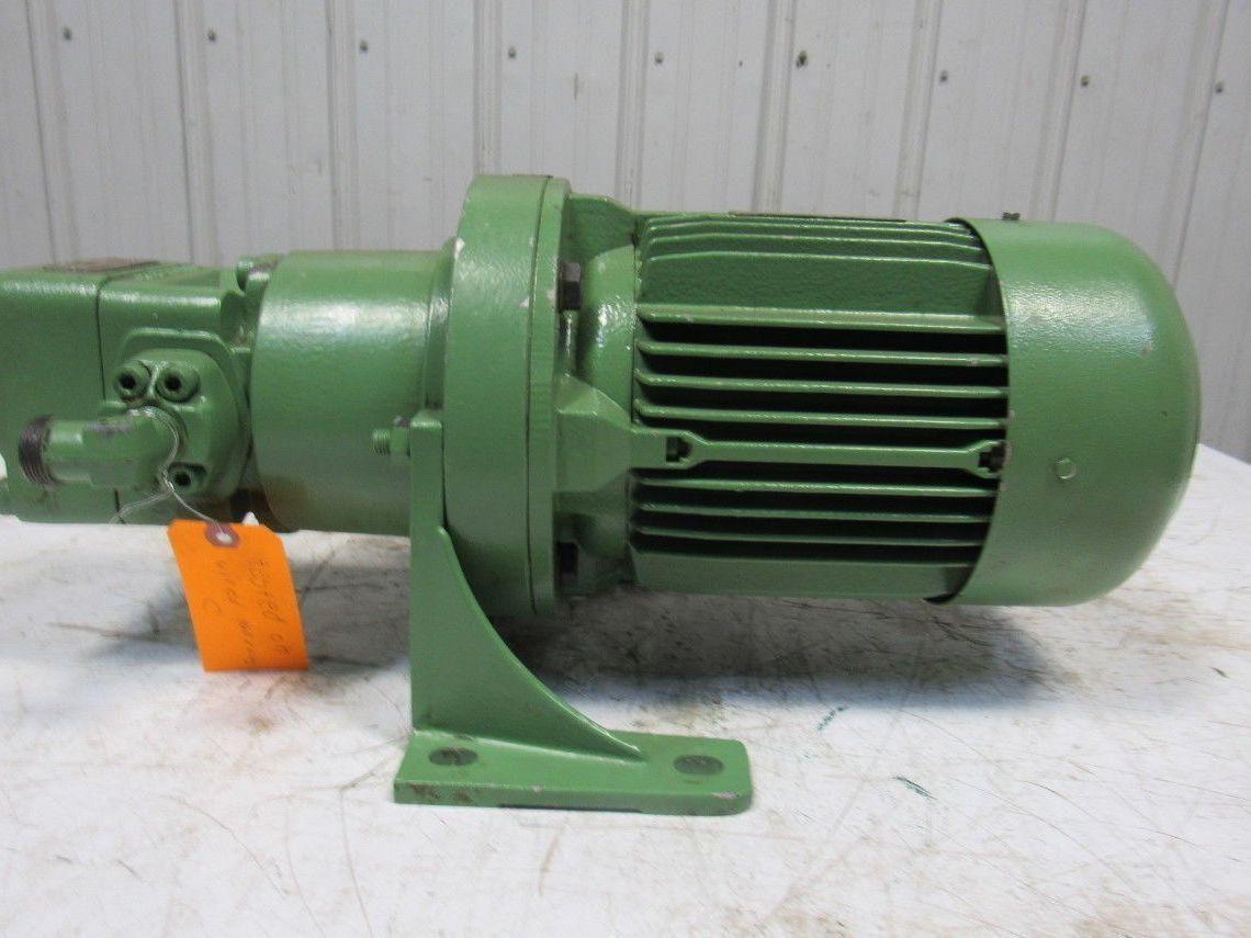 Bucher 1ZP3N1-025R Hydraulic Pump W/460V 60Hz 3Ph Motor