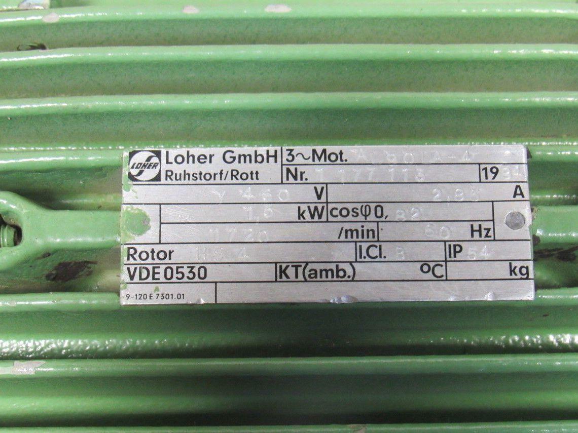 Bucher 1ZP3N1-025R Hydraulic Pump W/460V 60Hz 3Ph Motor