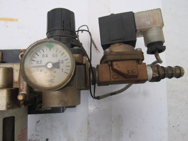 SMC Pneumatic Solenoid Valve Filter Double Regulator Assembly 0.05-0.83MPA
