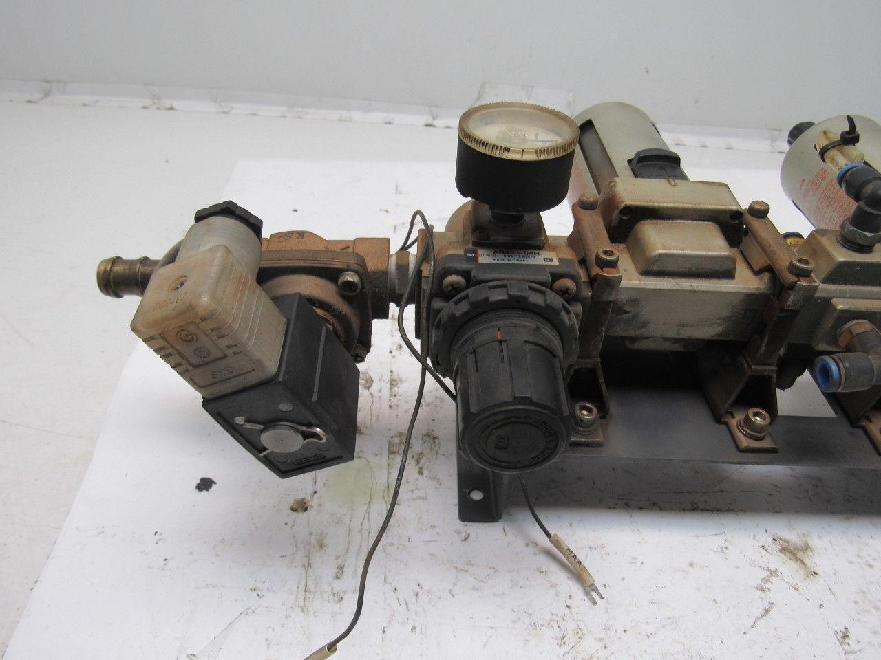 SMC Pneumatic Solenoid Valve Filter Double Regulator Assembly 0.05-0.83MPA