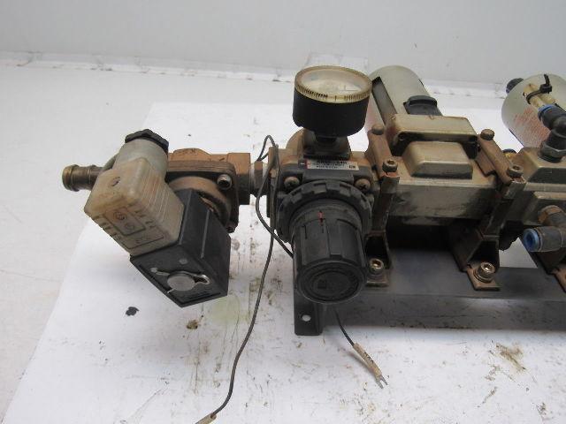 SMC Pneumatic Solenoid Valve Filter Double Regulator Assembly 0.05-0.83MPA