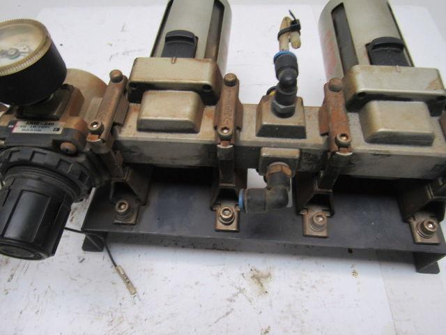 SMC Pneumatic Solenoid Valve Filter Double Regulator Assembly 0.05-0.83MPA