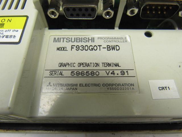 Mitsubishi F930G0T-BWD Programable Controller Graphic Operation Terminal V4.91