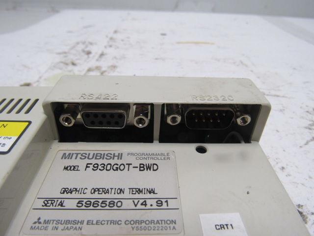 Mitsubishi F930G0T-BWD Programable Controller Graphic Operation Terminal V4.91