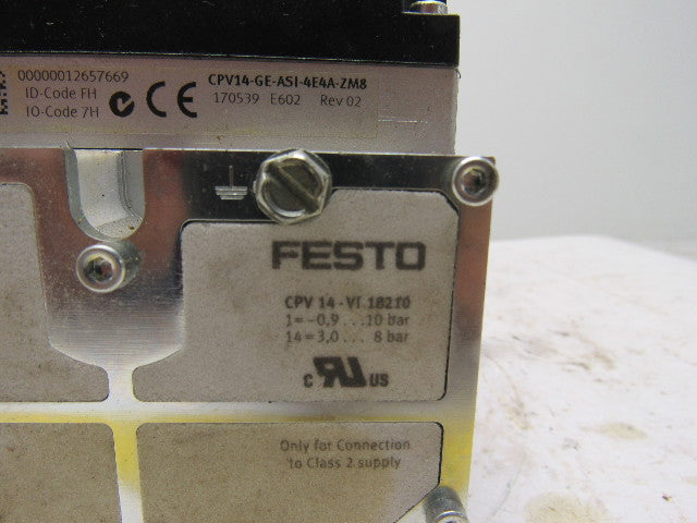 Festo CPV14-GE-ASI-4E4A-ZM8 Pneumatic Manifold Valve Assembly