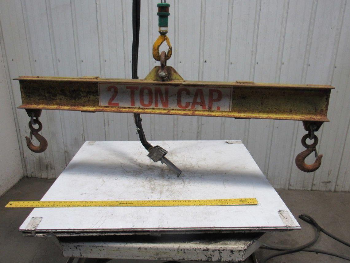 2 TON Dual Beam Low Headroom Lifting Beam Rigging Spreader Bar 60"