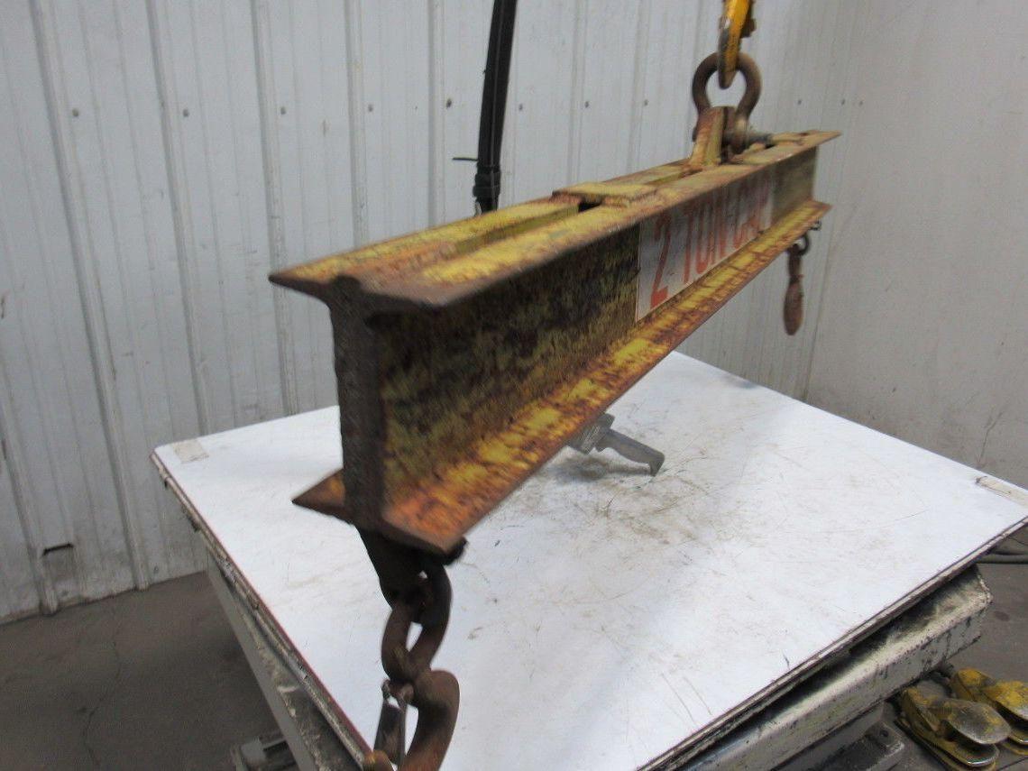 2 TON Dual Beam Low Headroom Lifting Beam Rigging Spreader Bar 60"