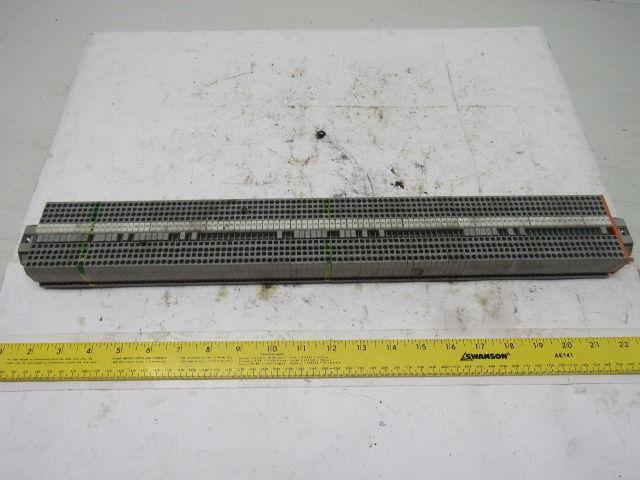 WAGO IEC 60947-7-1 IEC 947-7-2 DIN Rail Terminal Block Strip 20A 22" OAL
