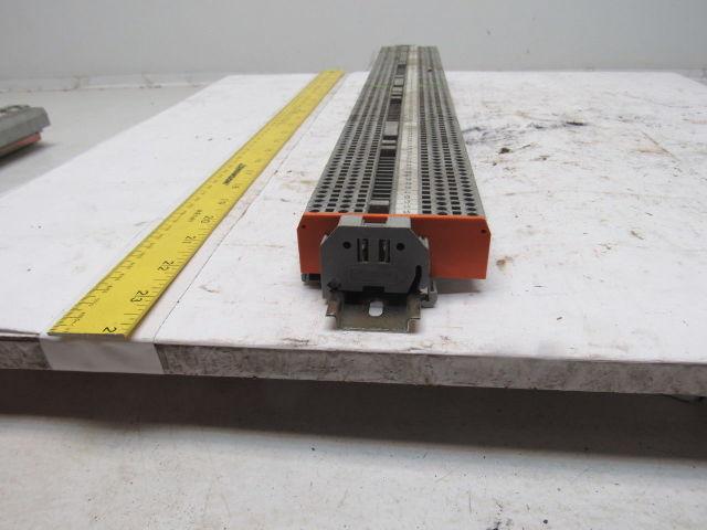 WAGO IEC 60947-7-1 IEC 947-7-2 DIN Rail Terminal Block Strip 20A 22" OAL
