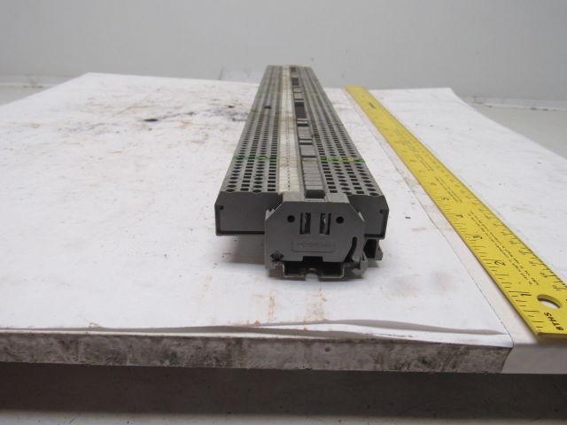 WAGO IEC 60947-7-1 IEC 947-7-2 DIN Rail Terminal Block Strip 20A 22" OAL