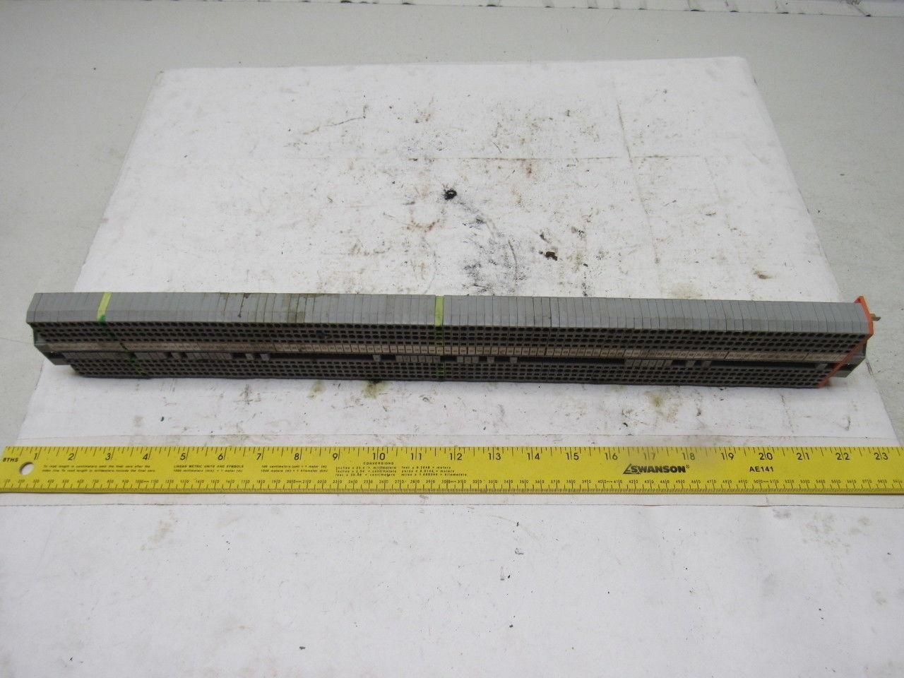 WAGO IEC 60947-7-1 IEC 947-7-2 DIN Rail Terminal Block Strip 20A 22" OAL