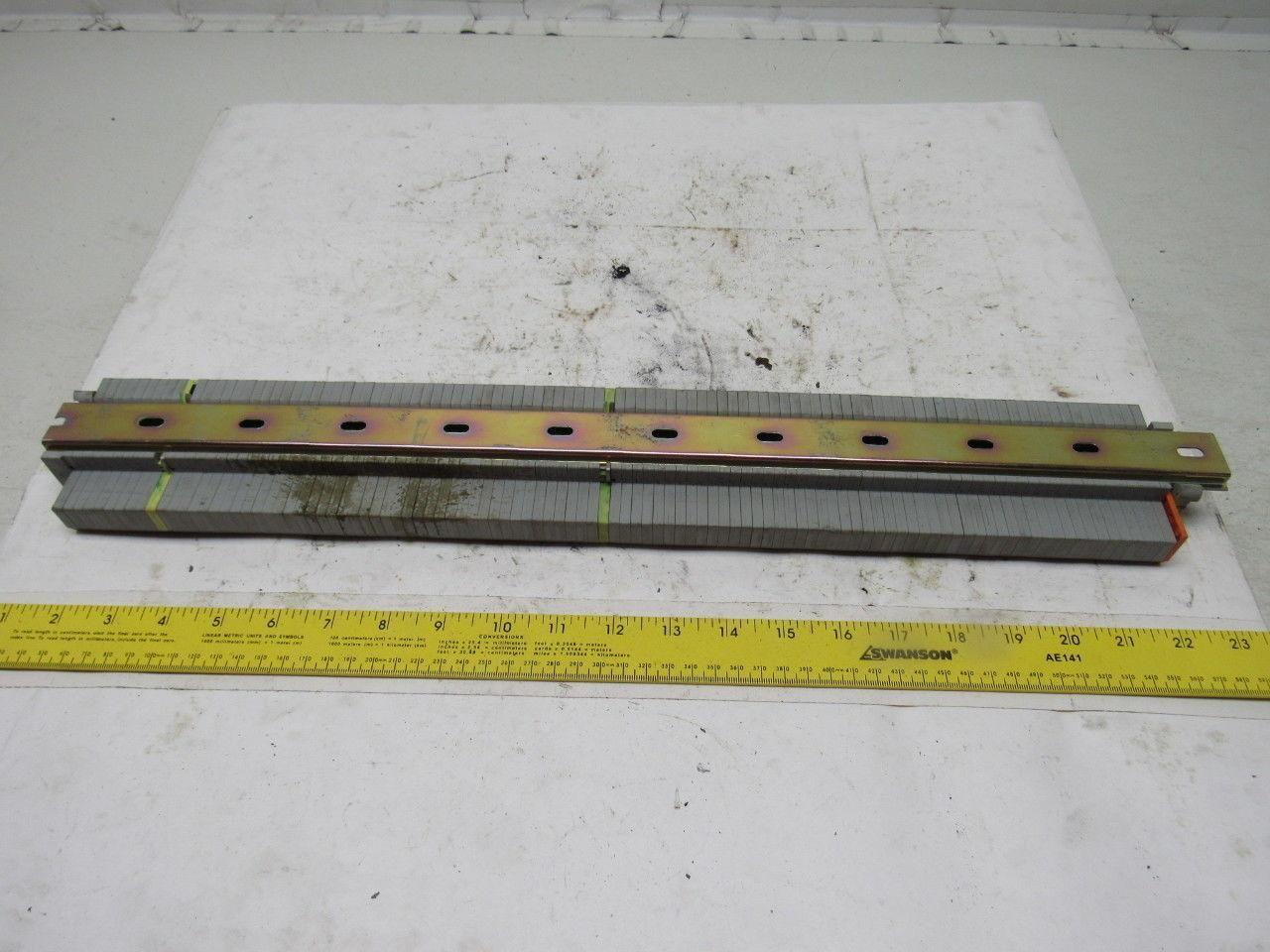 WAGO IEC 60947-7-1 IEC 947-7-2 DIN Rail Terminal Block Strip 20A 22" OAL