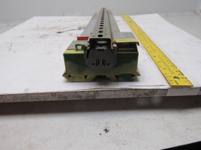 WAGO IEC 60947-7-1 IEC 947-7-2 DIN Rail Terminal Block Strip 20A 23" OAL