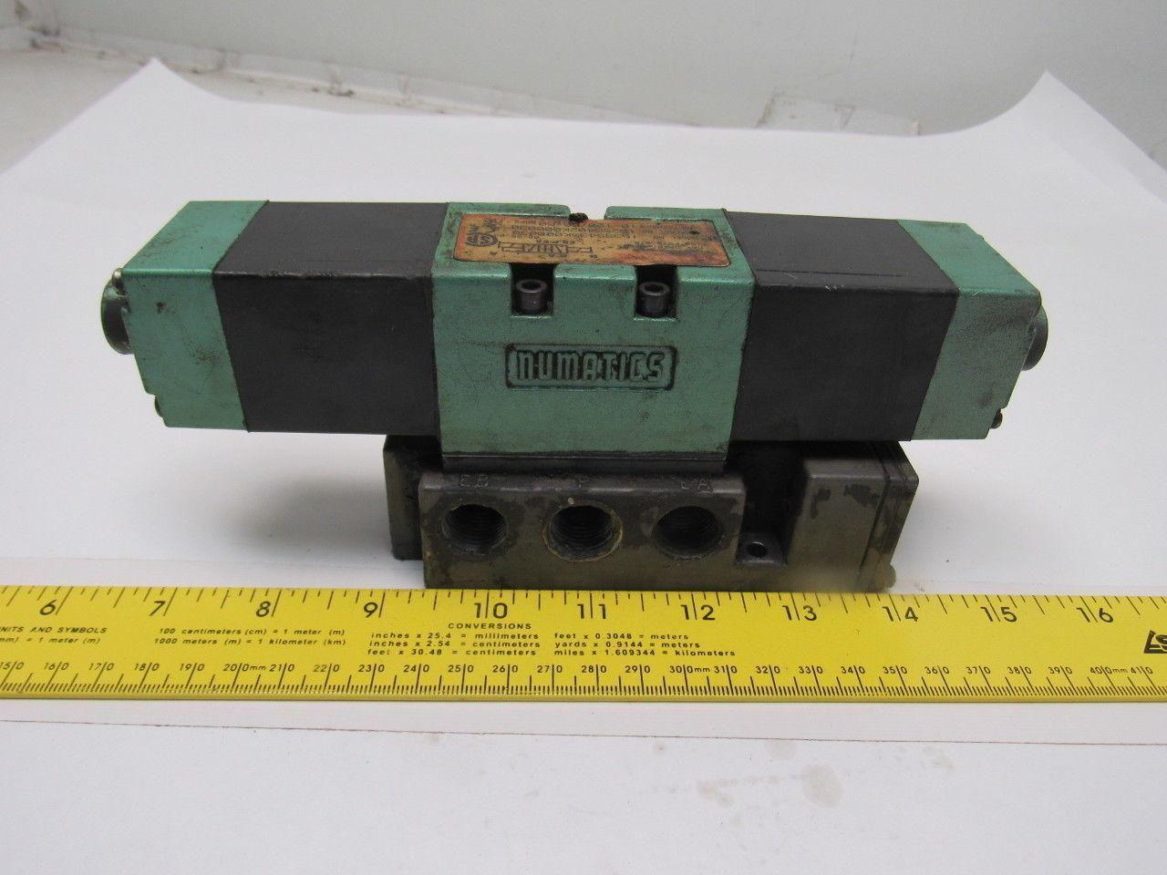 Numatics 153SS435K000030 Pneumatic Solenoid Valve w/Solenoid Block