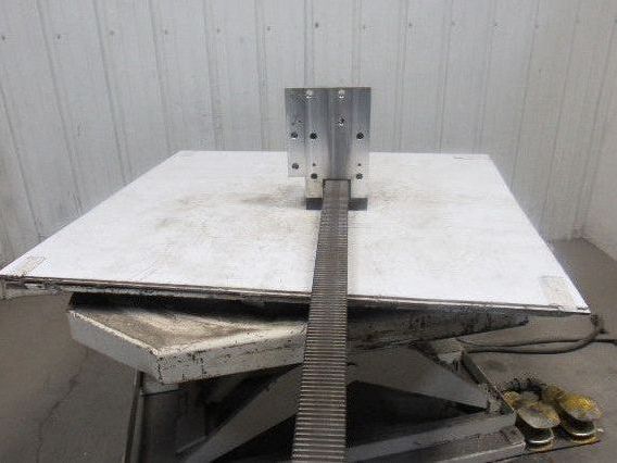 78-1/2"L x 2-1/2" W Metal Gear Rack W/Brake Assembly From a Frost Broach Machine