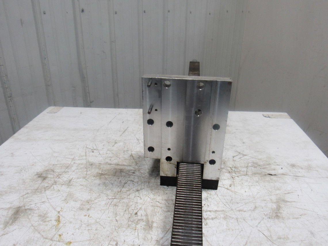 78-1/2"L x 2-1/2" W Metal Gear Rack W/Brake Assembly From a Frost Broach Machine