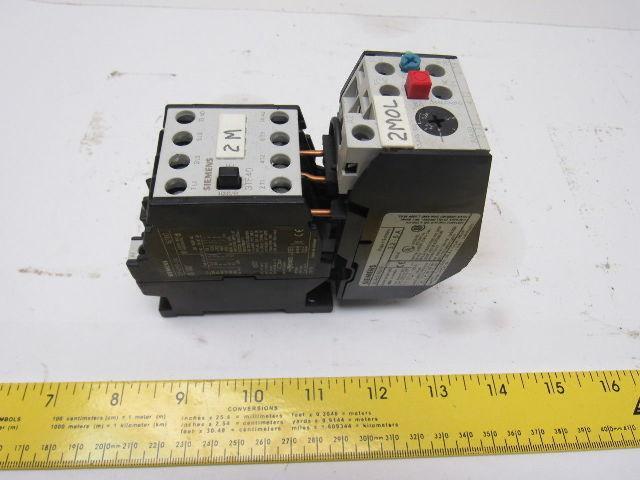 Allen Bradley 3TF4010-0A Contactor W/3UA50 00-1F 3.2 to 5A Overload Relay