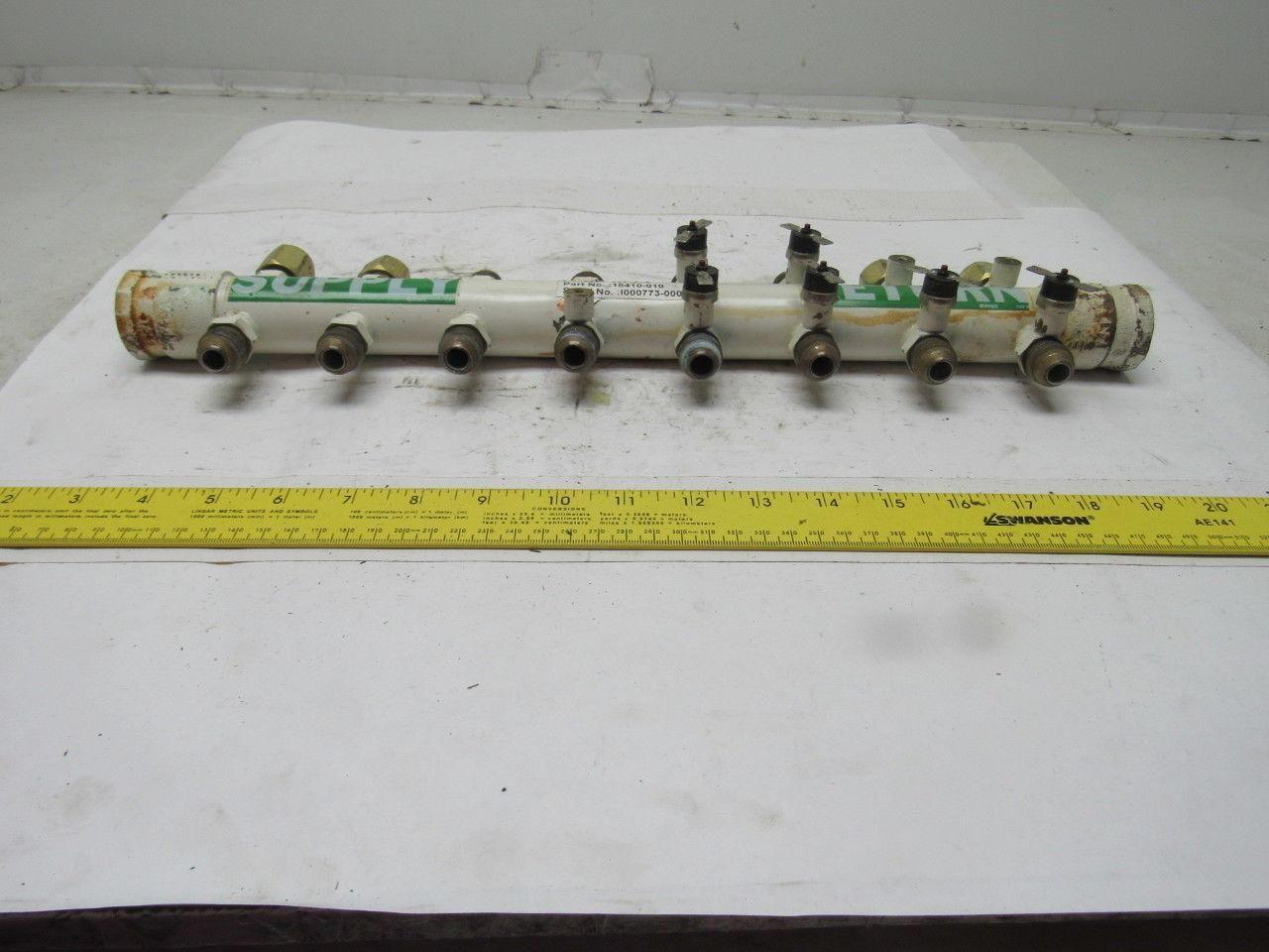 Inductoheat 16410-010 Manifold Assembly 1" NPT x 1/2"-14 Flare