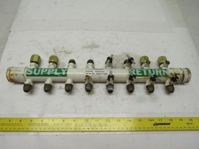 Inductoheat 16410-010 Manifold Assembly 1" NPT x 1/2"-14 Flare