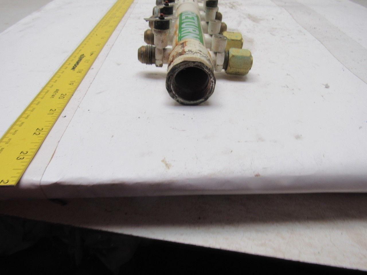 Inductoheat 16410-010 Manifold Assembly 1" NPT x 1/2"-14 Flare