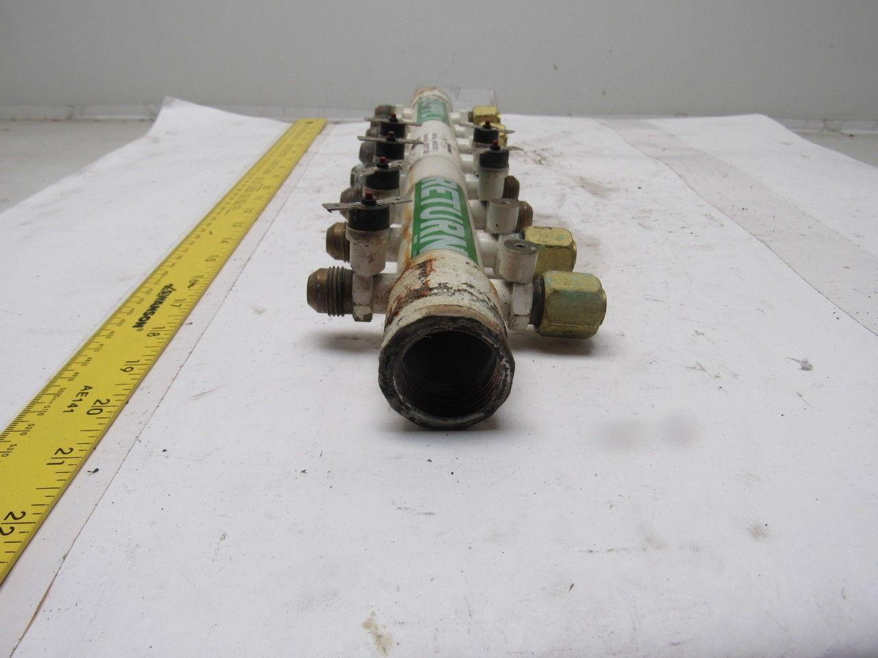Inductoheat 16410-010 Manifold Assembly 1" NPT x 1/2"-14 Flare