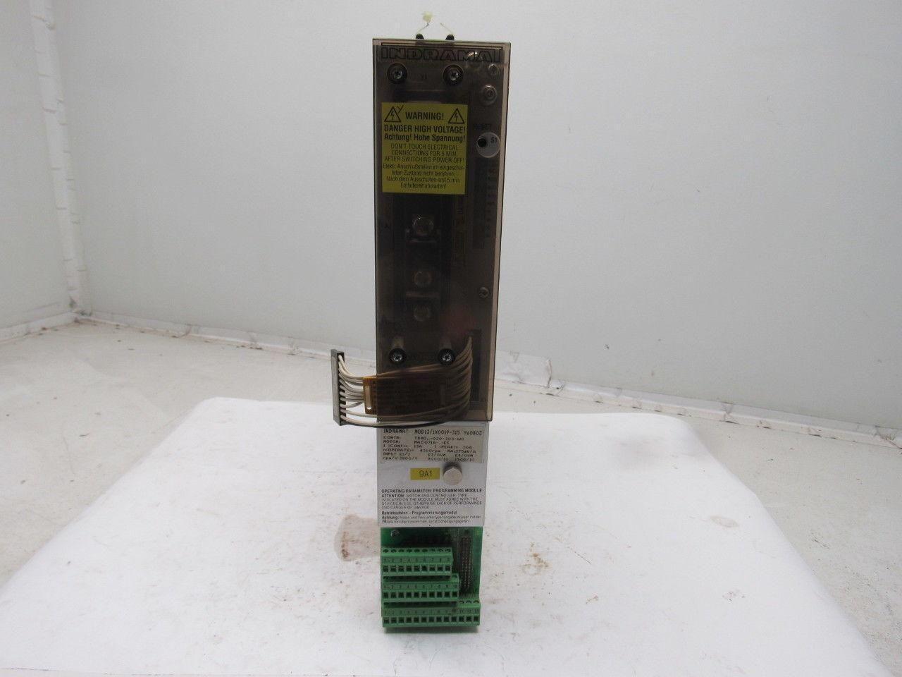 Indramat MOD13/1X0019-315 TDM3-020-300-WO 4300RPM AC Servo Controller