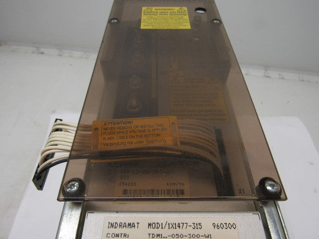 Indramat MOD1/1X1477-315 TDM1-050-300-W1 6400RPM AC Servo Controller