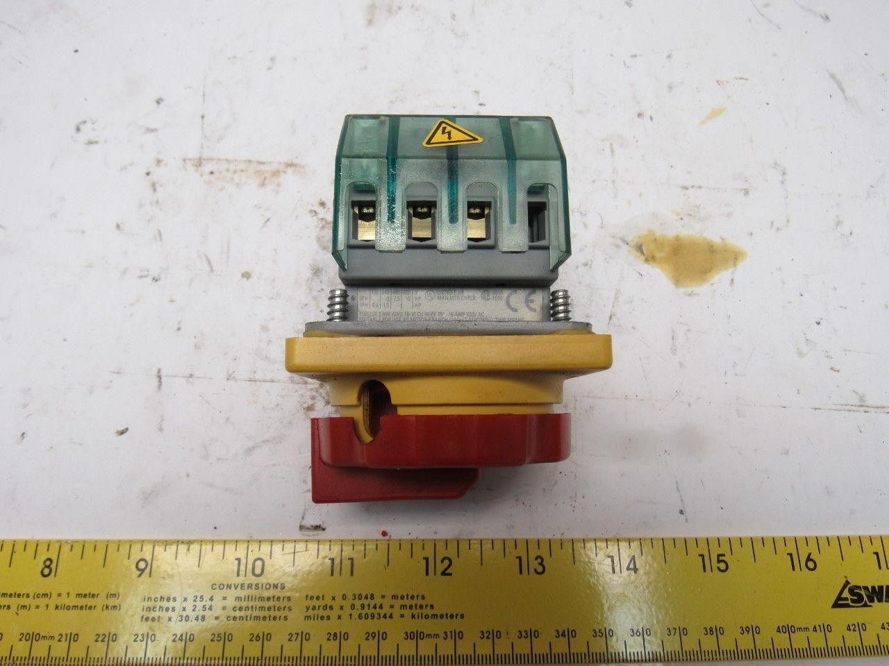 Siremens 3LD20 Disconnect Switch 3 Pole 690V 16A