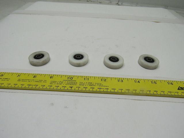 Peer 22-25EE-2RS-NYL .250ID x1.3750OD 0.3750"W Deep Groove Ball Bearing Lot of 4