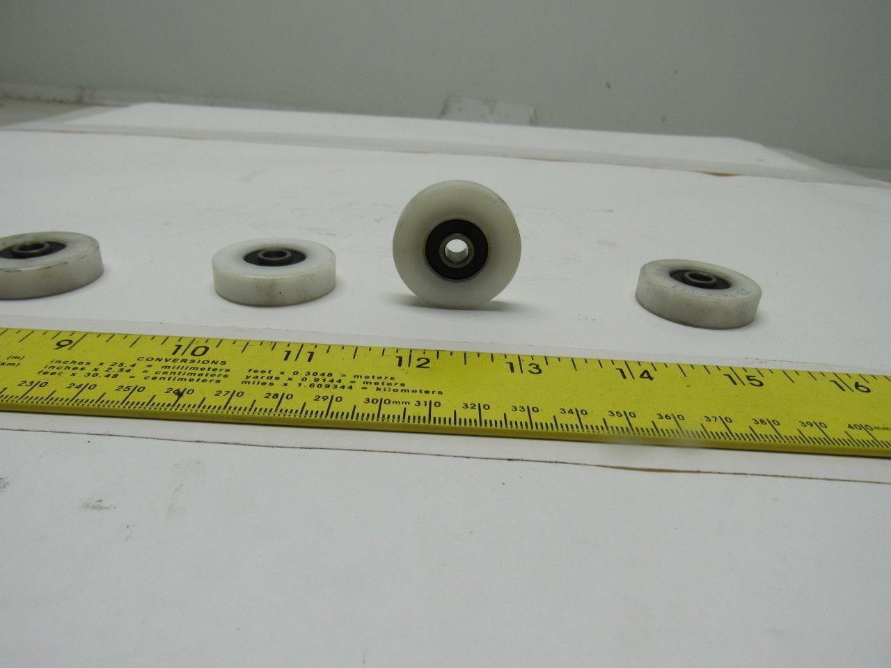 Peer 22-25EE-2RS-NYL .250ID x1.3750OD 0.3750"W Deep Groove Ball Bearing Lot of 4