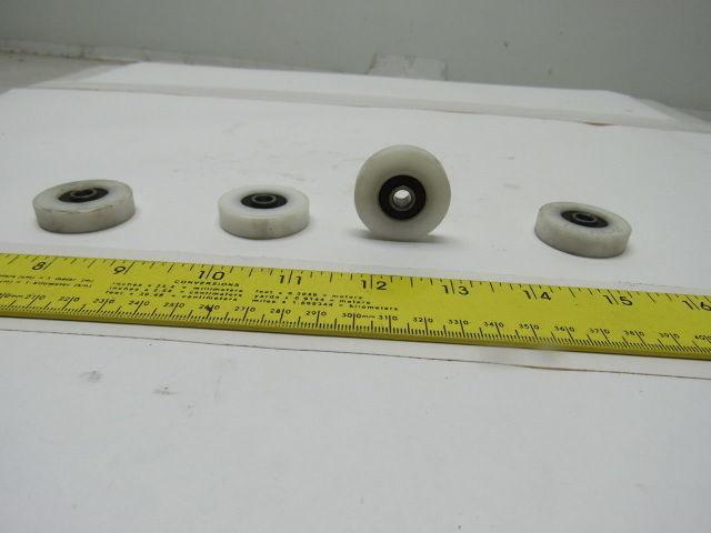 Peer 22-25EE-2RS-NYL .250ID x1.3750OD 0.3750"W Deep Groove Ball Bearing Lot of 4