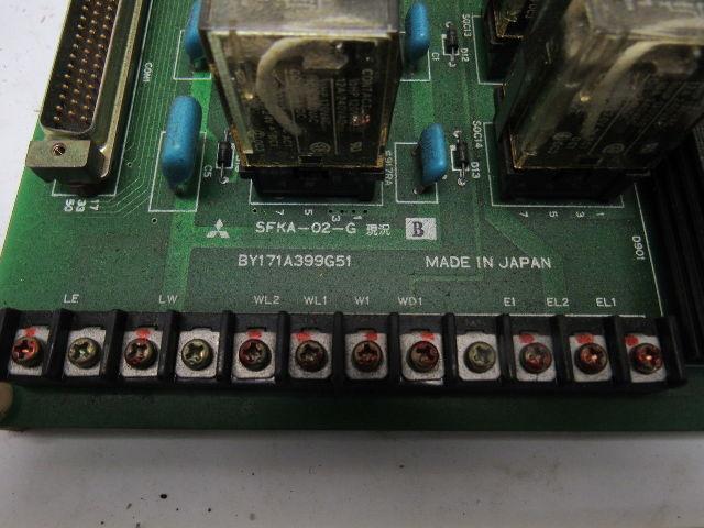 Mitsubishi Electric SFKA-02-06 BY171A399G51 Relay Circuit Board From a M55K EDM
