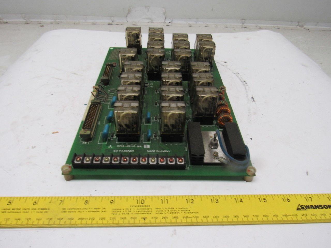 Mitsubishi Electric SFKA-02-06 BY171A399G51 Relay Circuit Board From a M55K EDM