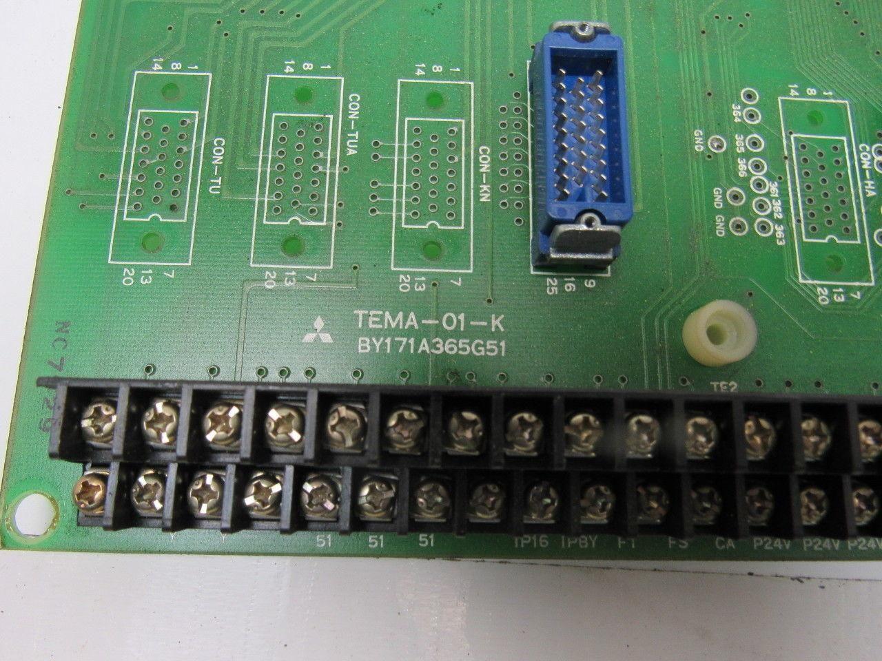 Mitsubishi Electric TEMA-01-K BY171A365G51 Circuit Board From a M55K EDM
