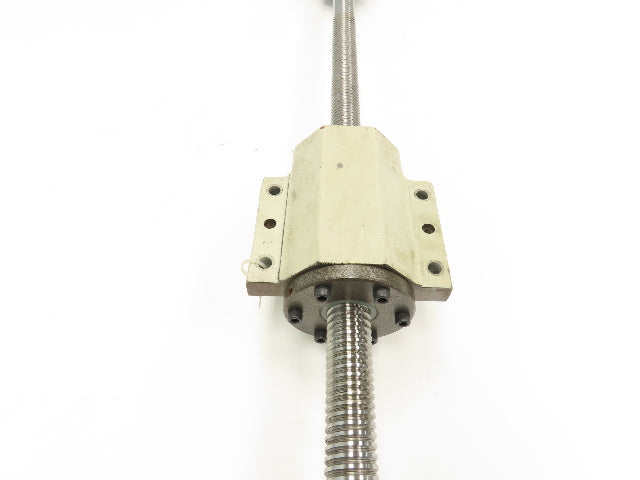 Mitsubishi X Axis Ball Screw Assembly 28mm Screw 5mm Pitch 24" Travel
