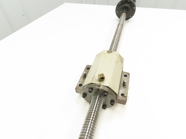 Mitsubishi X Axis Ball Screw Assembly 28mm Screw 5mm Pitch 24" Travel
